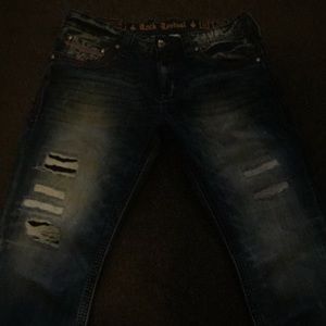 Men’s 38 x 36 rock revival jeans.
